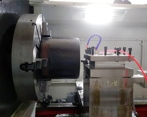 350mm large diameter POM race steel bar turning processing
